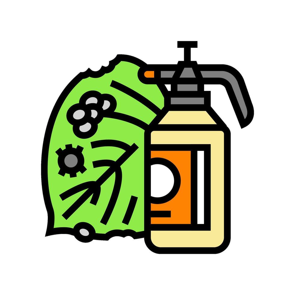 organic pest control garden maintenance color icon illustration vector