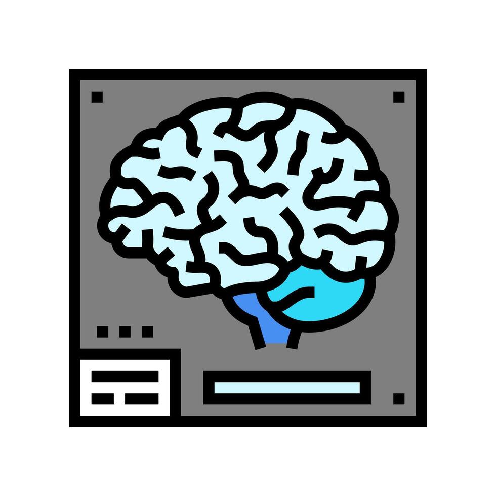 pet scan cancer treatment color icon illustration vector