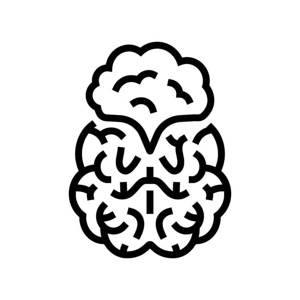 thought bubble brainstorm line icon illustration vector
