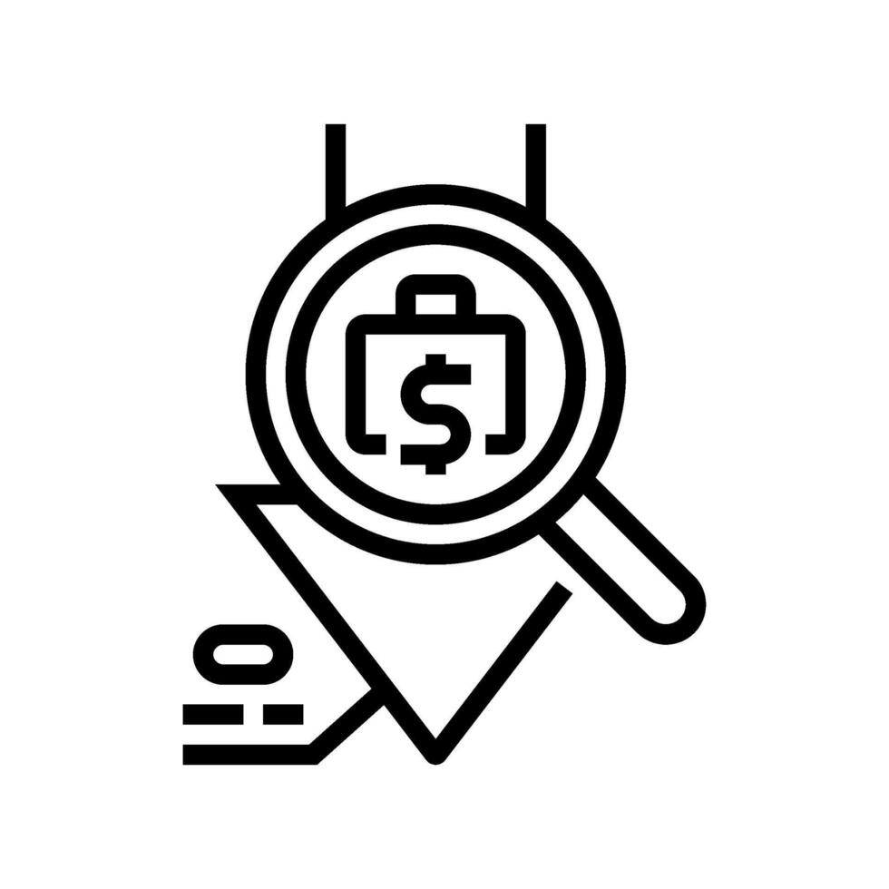 expense tracking budget planning line icon illustration vector
