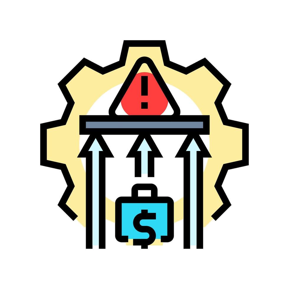 spending limits budget planning color icon illustration vector