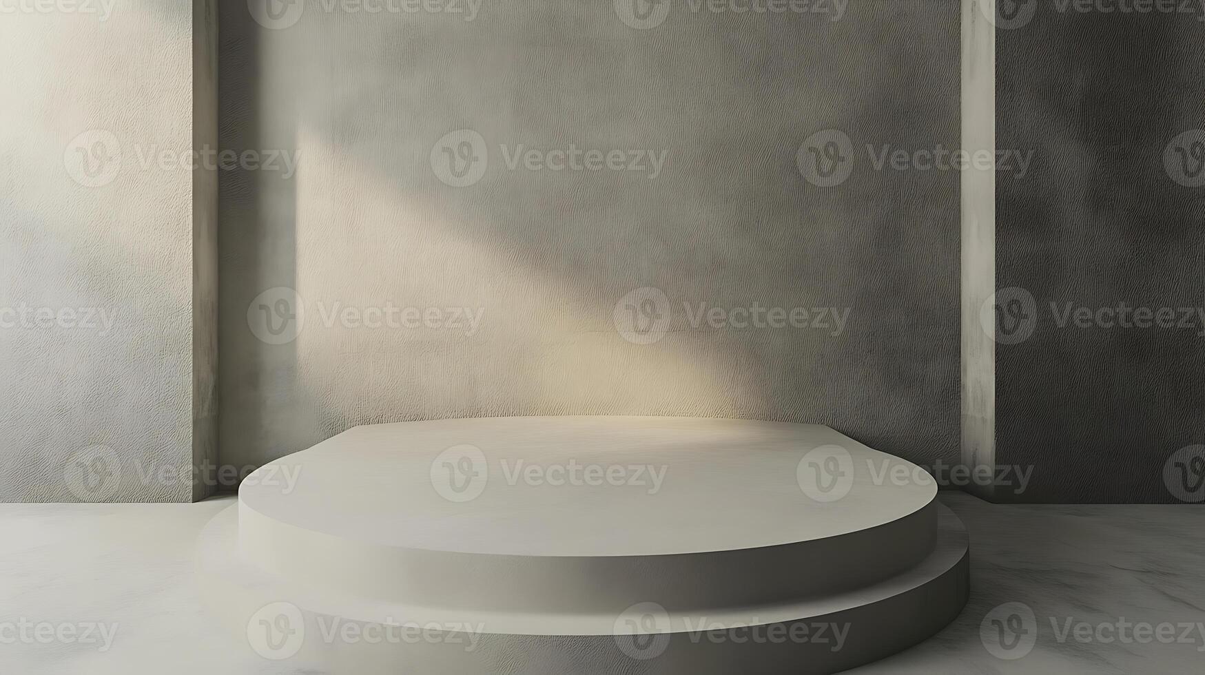 A simple yet elegant podium with subtle lighting photo