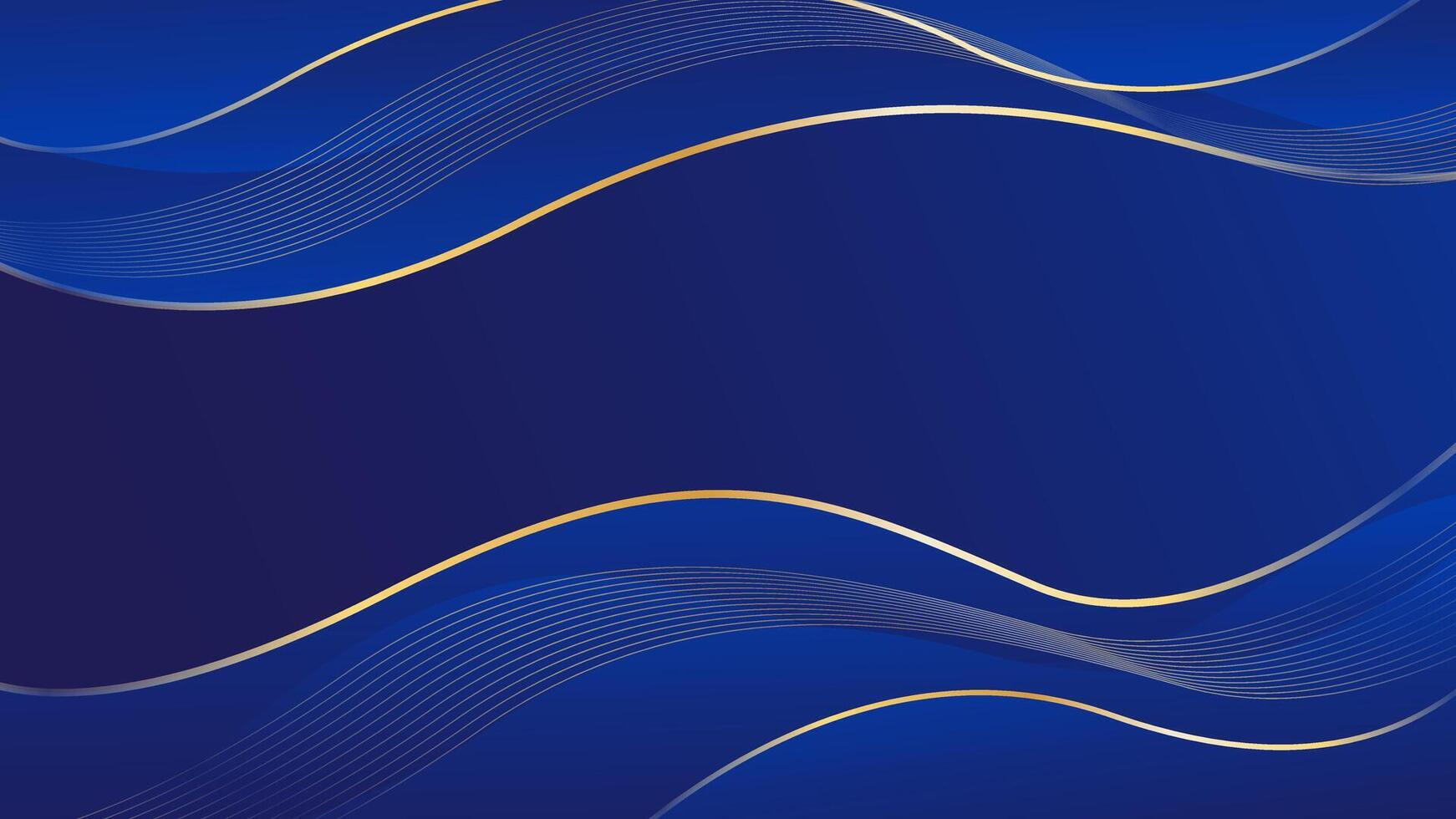 Abstract blue luxury elegant background. Modern wave wallpaper vector