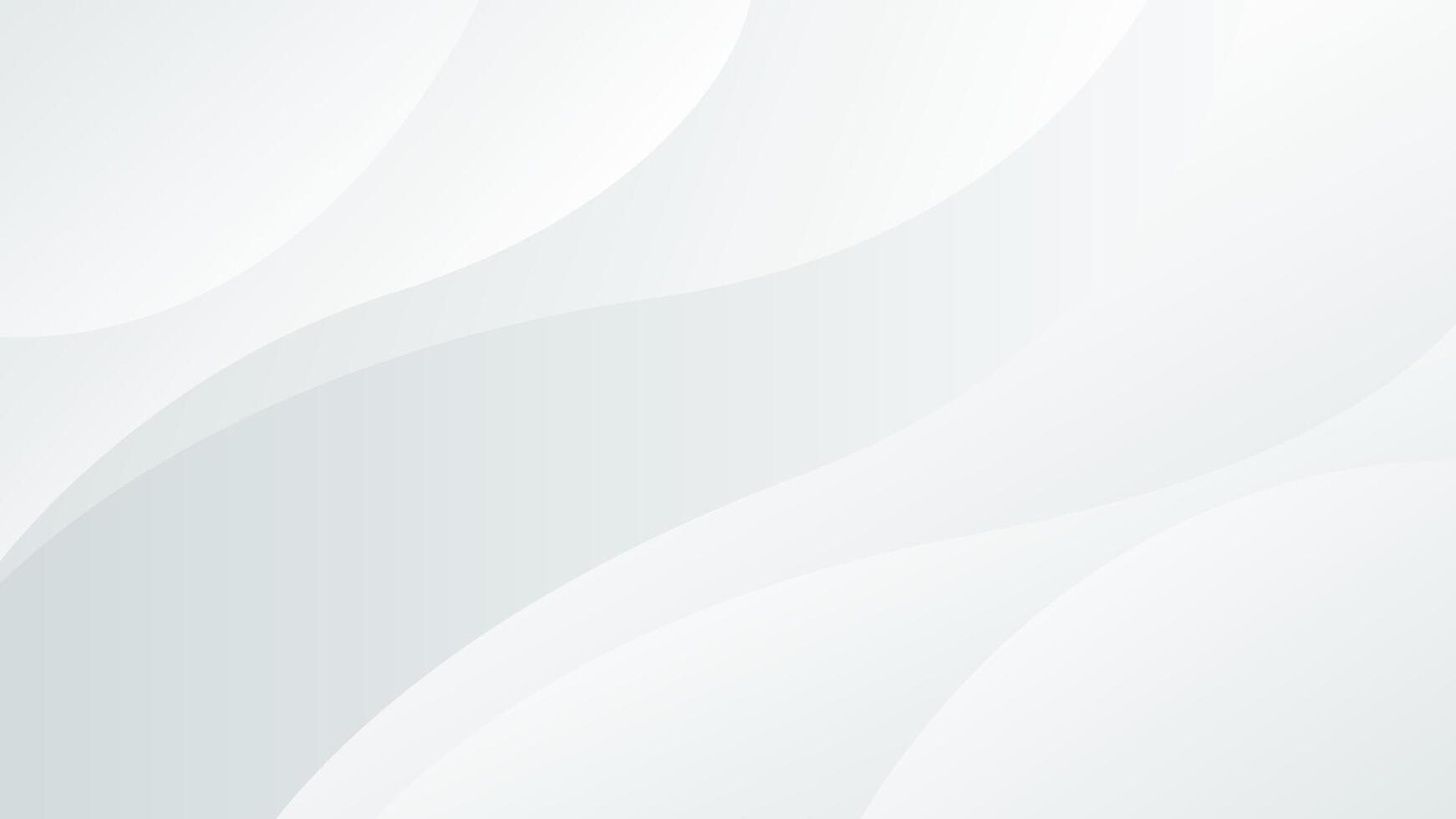 Abstract gray and white curve background, white dynamic wallpaper with wave shapes. vector
