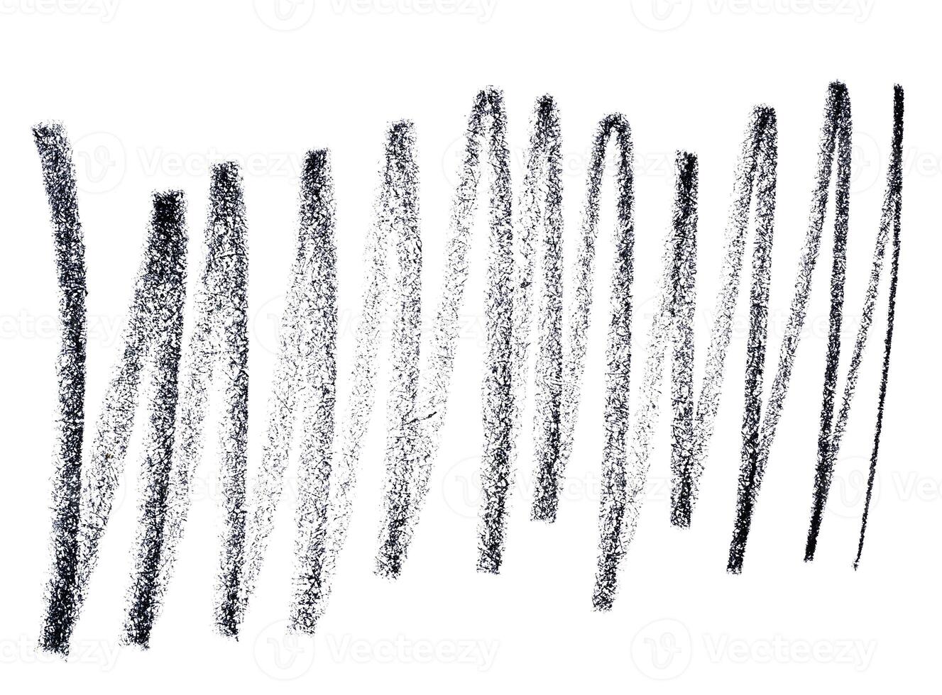 Shading with black lead pencil on isolated background photo