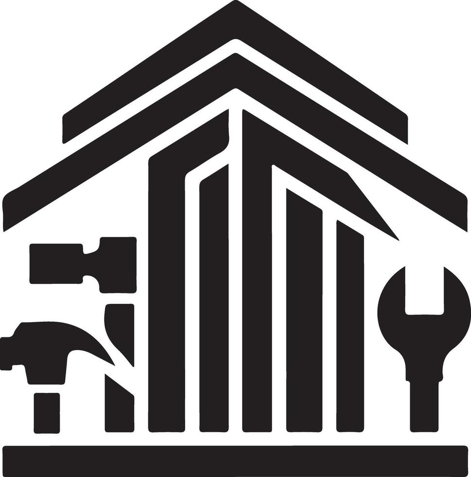 The building construction company logo vector