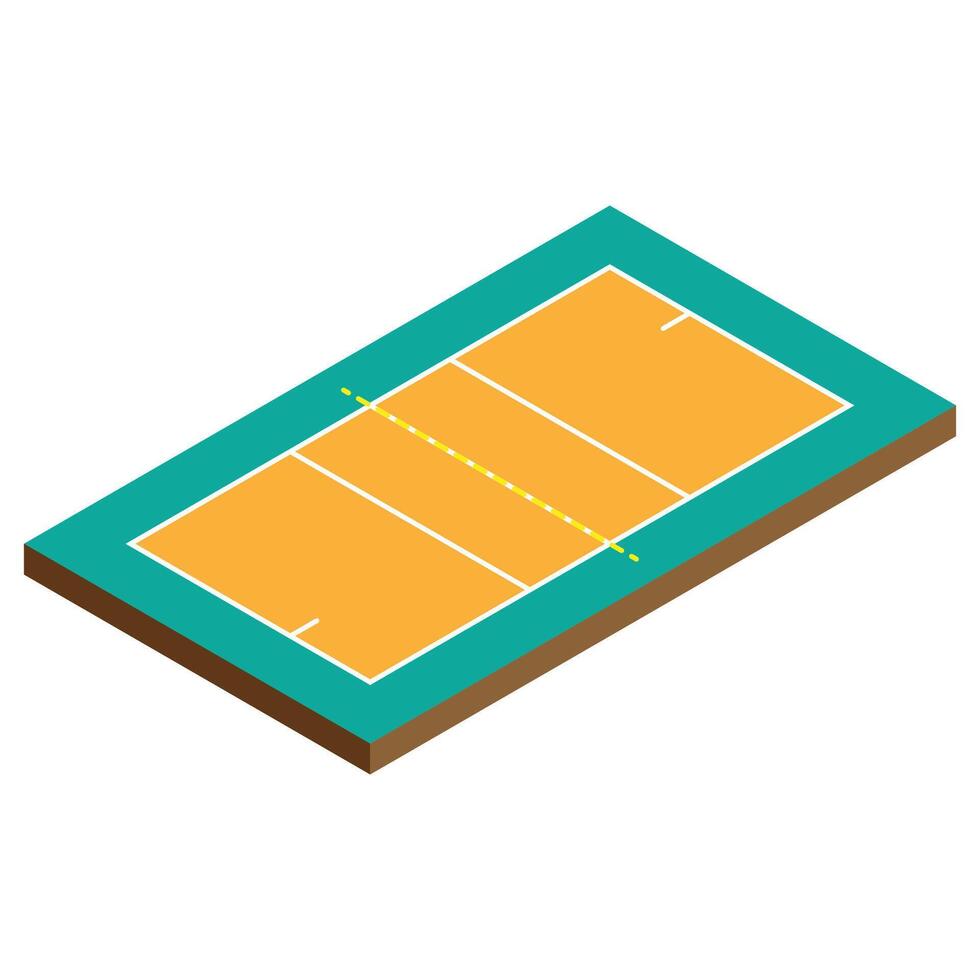 Volleyball Field 3D vector