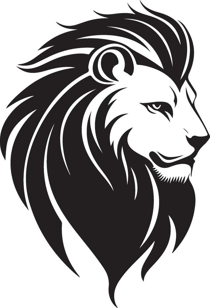 lion head logo,illustration vector