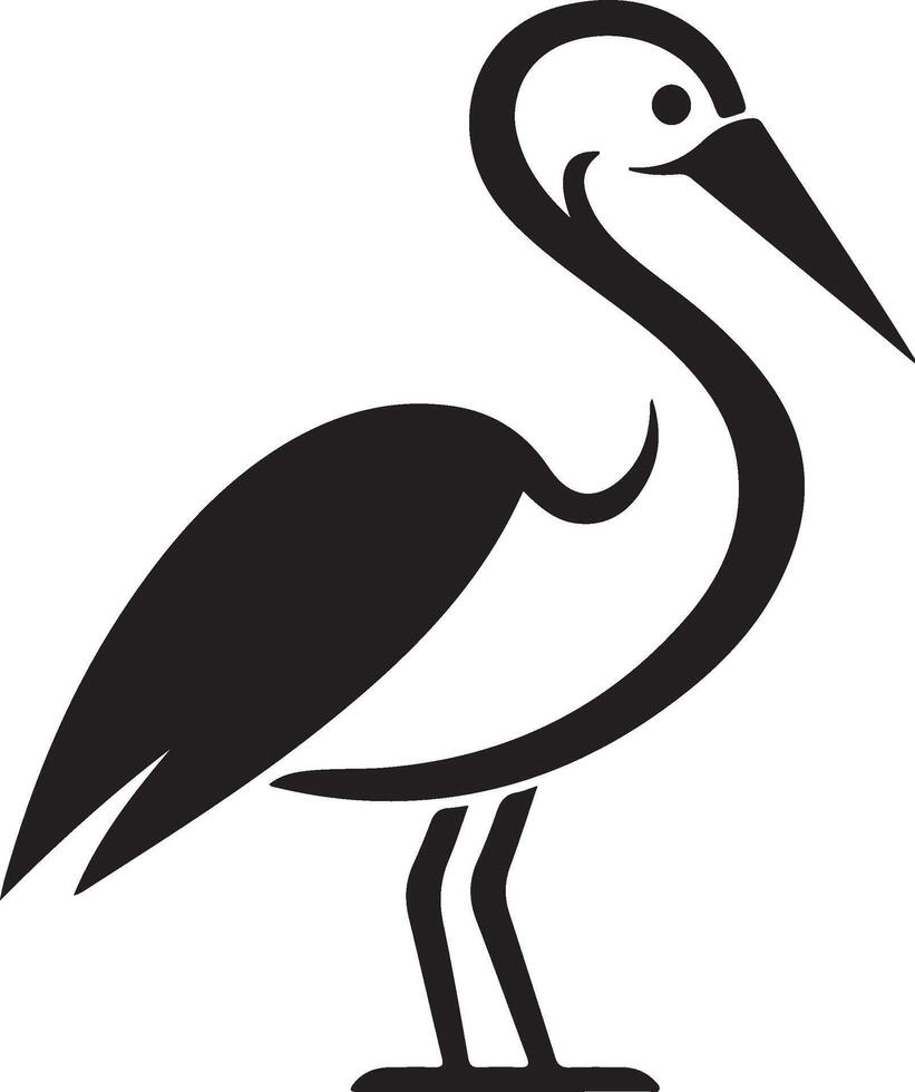 a black and white silhouette of a bird vector