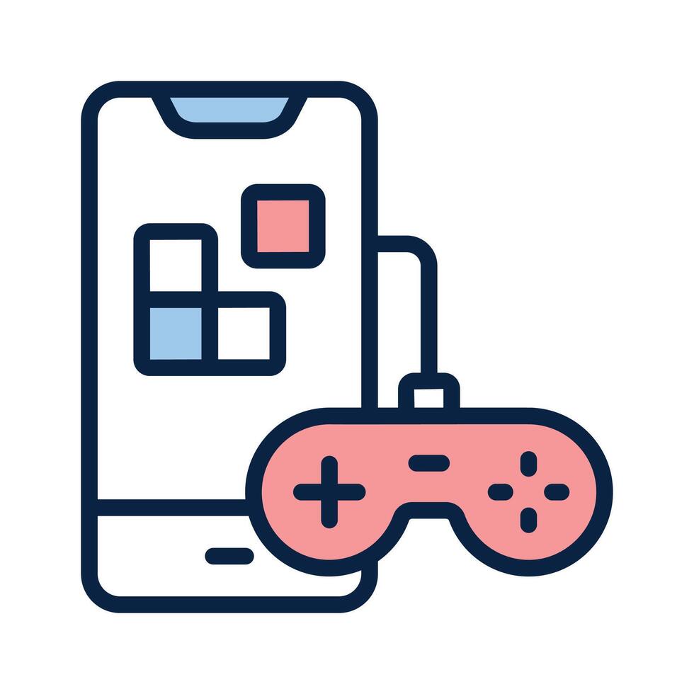 Mobile games design isolated on white background vector
