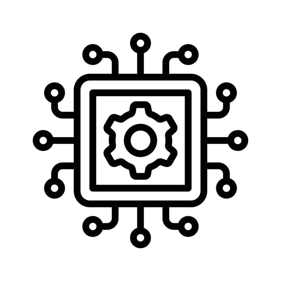Well designed amazing icon of processor management vector