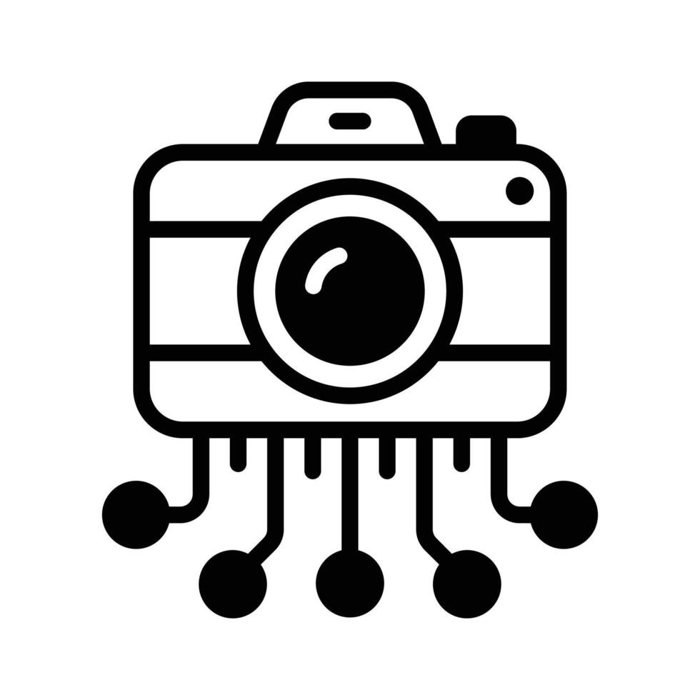 Grab this amazing icon of ai photography in modern style vector