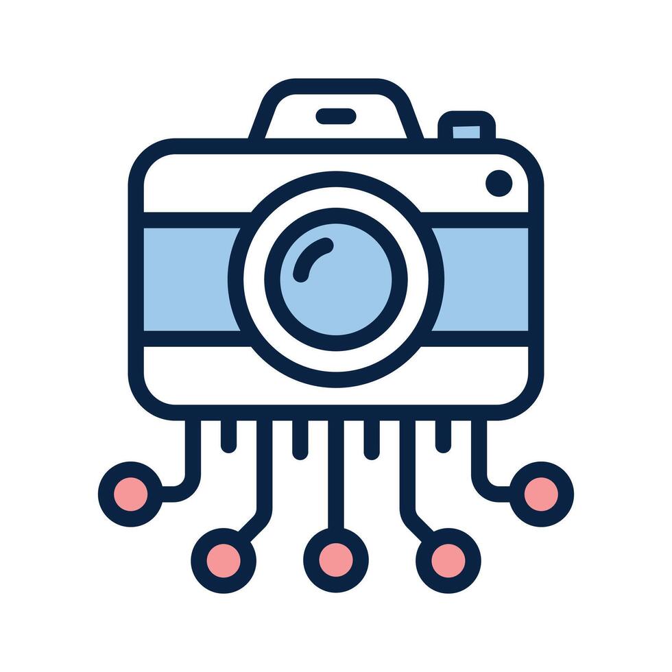 Grab this amazing icon of ai photography in modern style vector