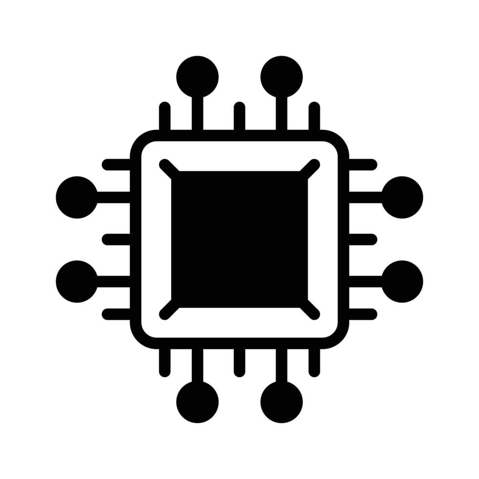Download this unique icon of ai processor, microprocessor vector