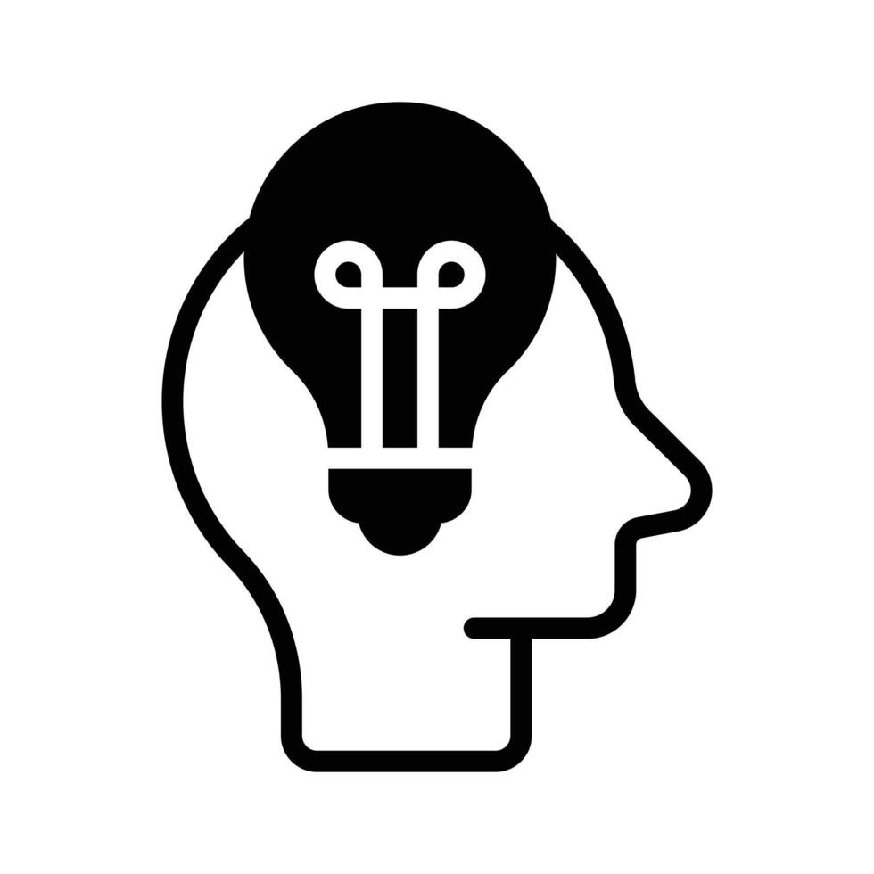 Well designed idea generation in modern style vector