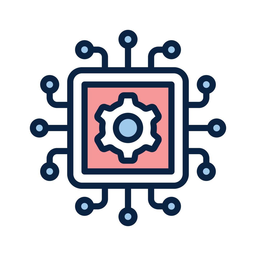 Well designed amazing icon of processor management vector