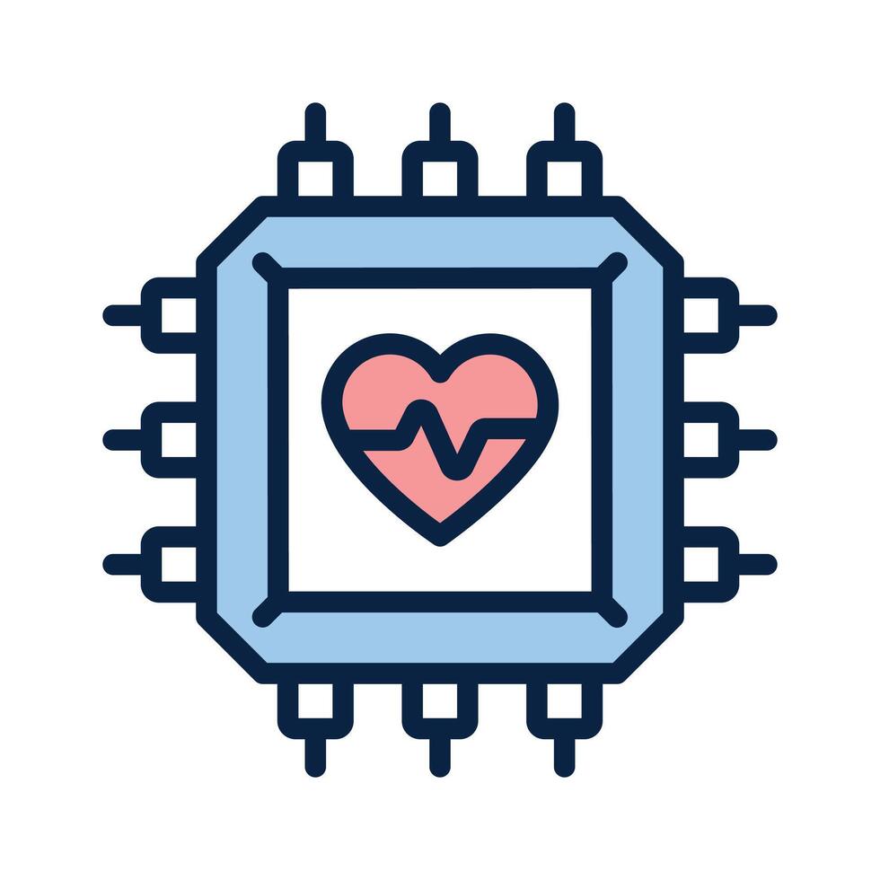 Get this creative icon of ai healthcare in trendy style vector