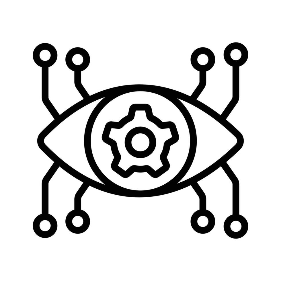Grab this amazing icon of cybernetics in modern style vector