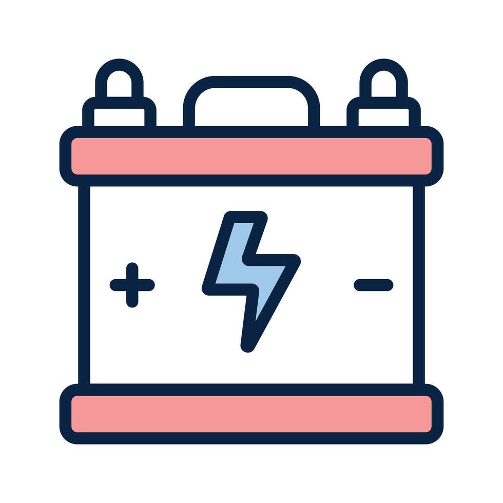Creatively designed icon of battery in trendy style vector
