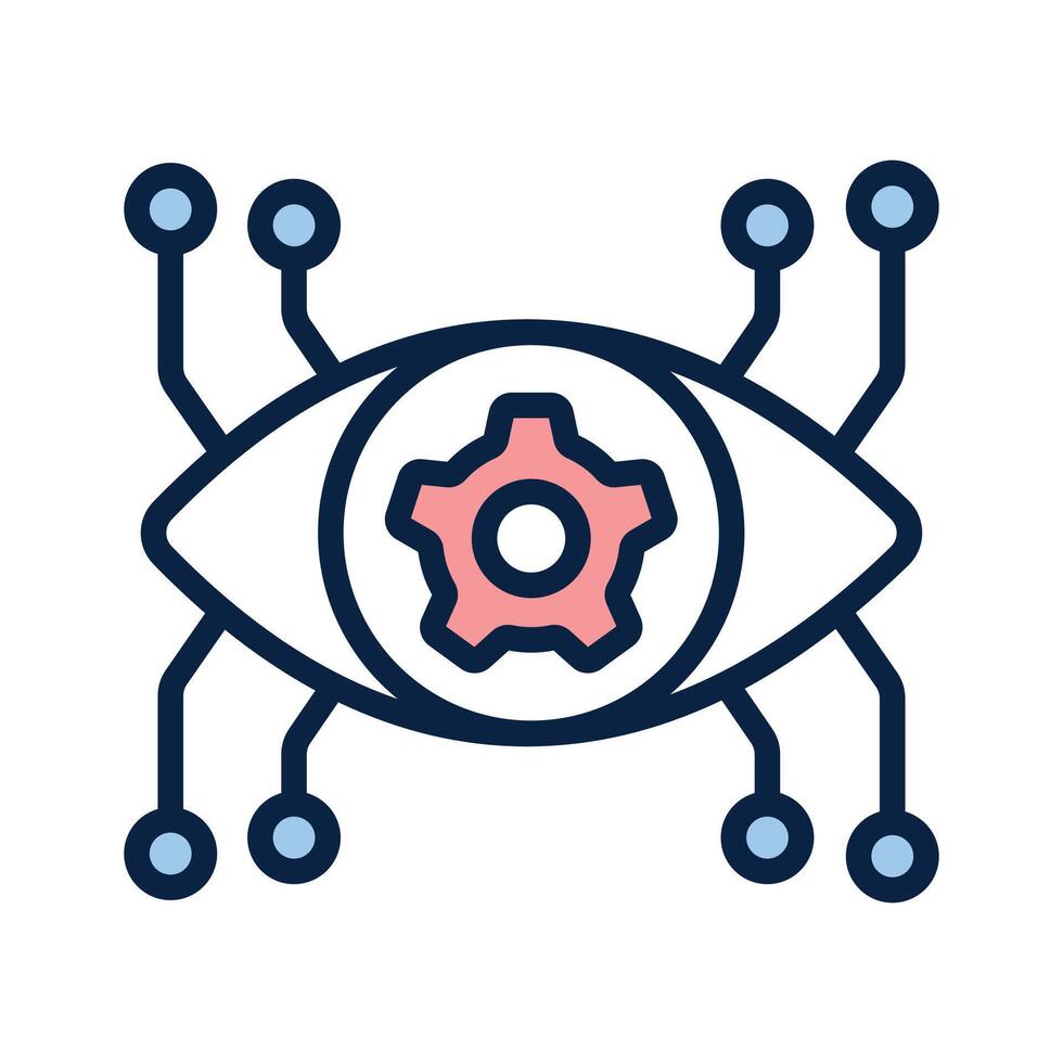 Grab this amazing icon of cybernetics in modern style vector