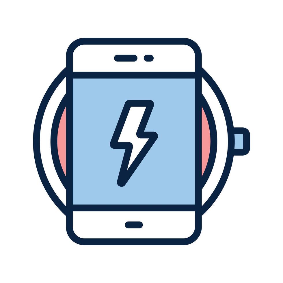 Take a look at this amazing icon of wireless charger in modern style vector