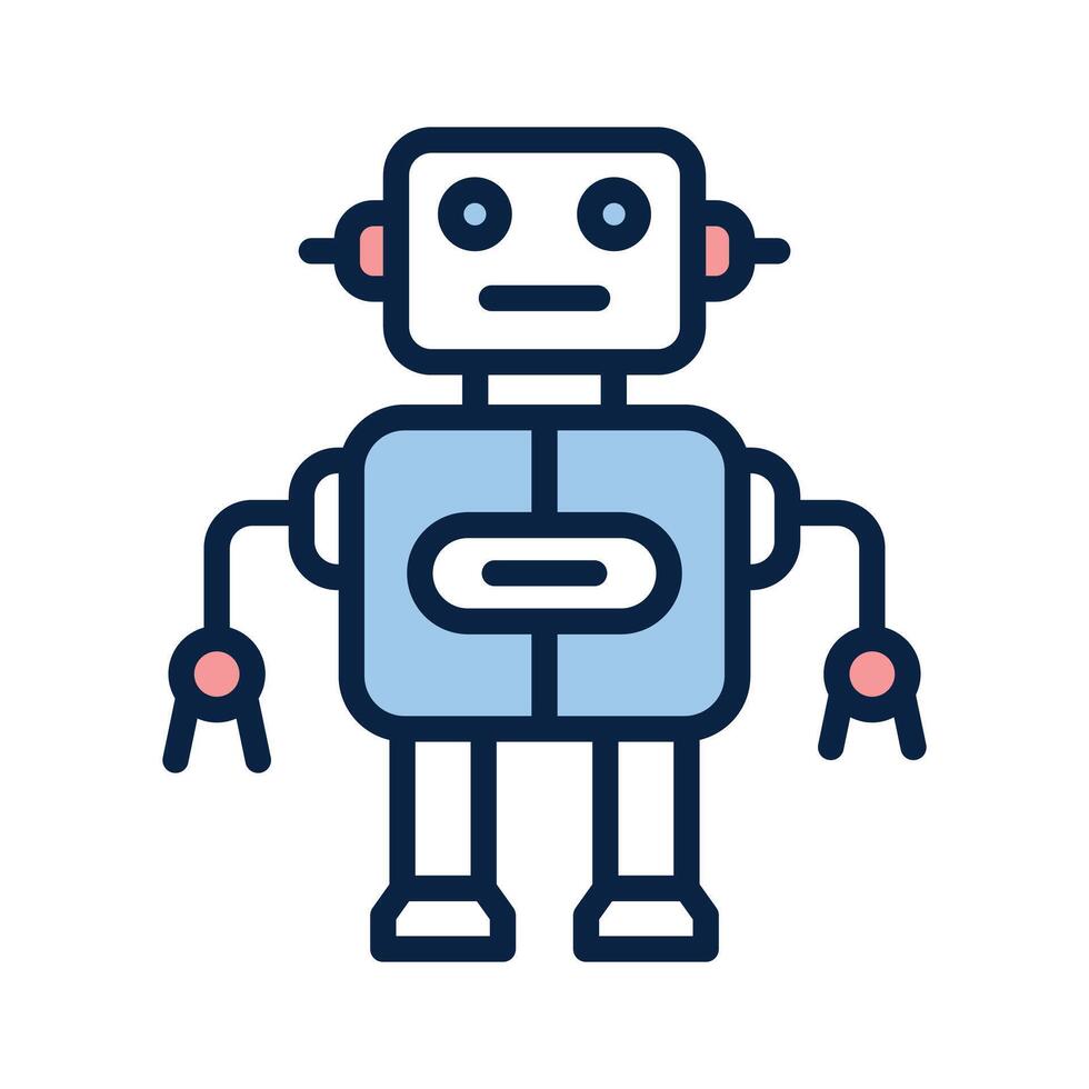 Get this beautifully designed amazing icon of ai robot vector