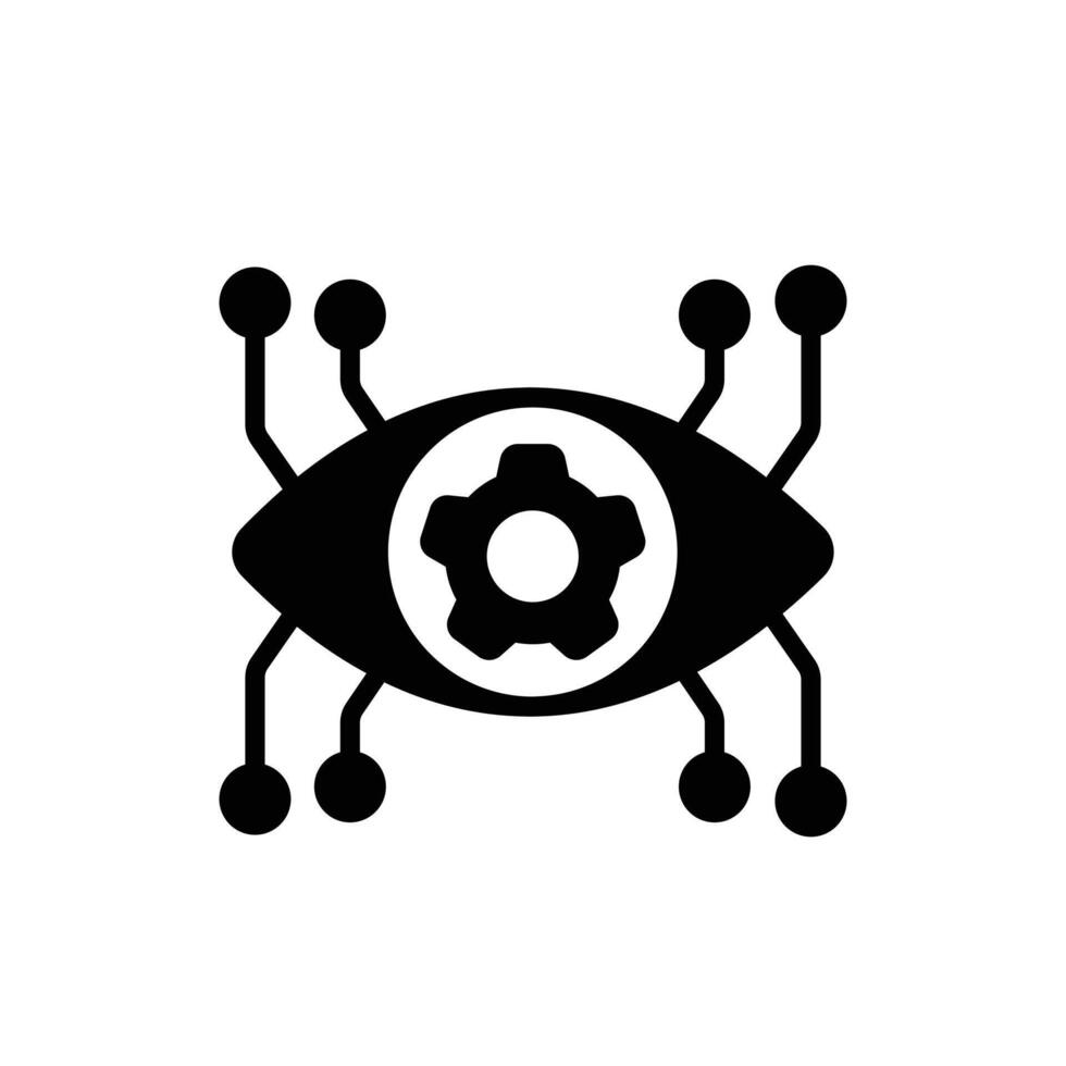 Grab this amazing icon of cybernetics in modern style vector