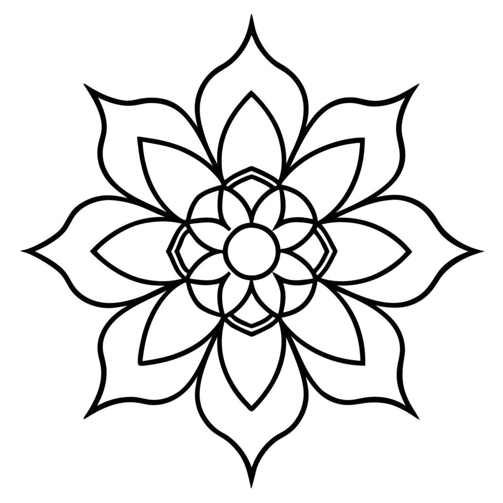 Traditional Mandala Art Design Intricate and Cultural Decorative Pattern vector