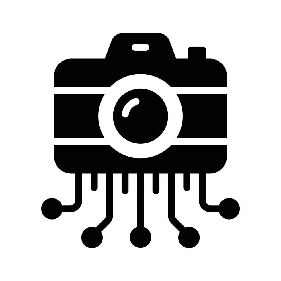 Grab this amazing icon of ai photography in modern style vector