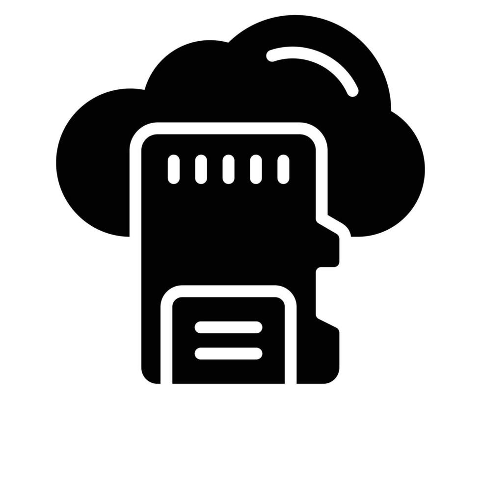 Premium of cloud storage in trendy style, editable icon vector