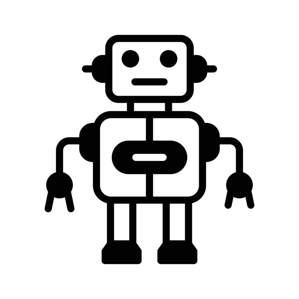 Get this beautifully designed amazing icon of ai robot vector