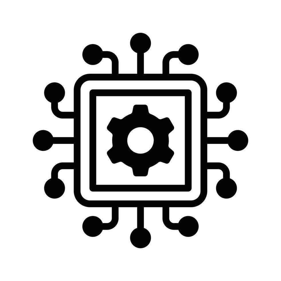 Well designed amazing icon of processor management vector