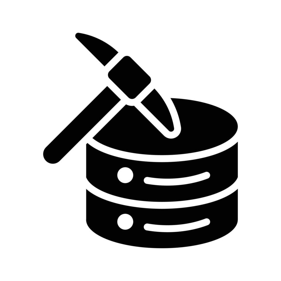 Easy to use modern icon of data mining vector