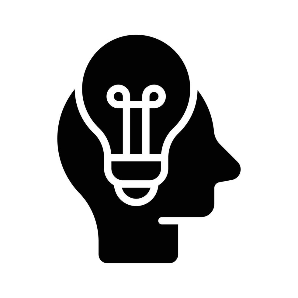 Well designed idea generation in modern style vector