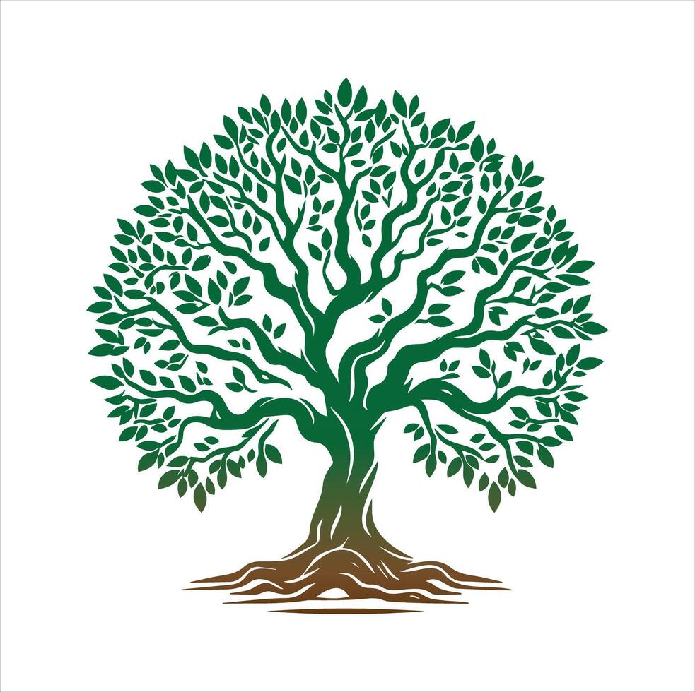 Green Tree art vector