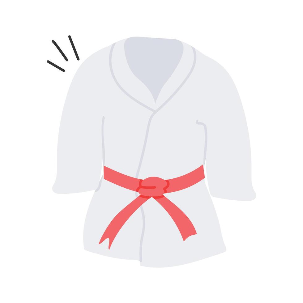 Karate uniform design in modern style vector
