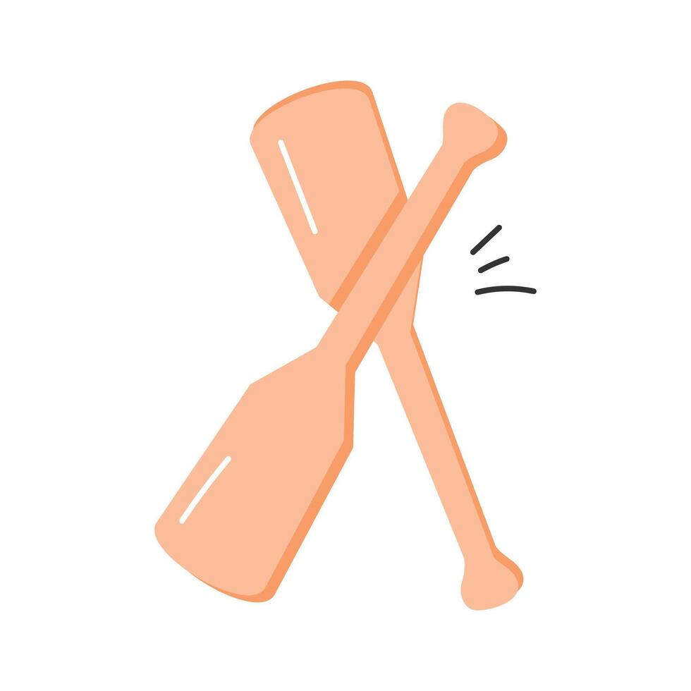 Get your hands on this creatively crafted icon of boat paddles vector