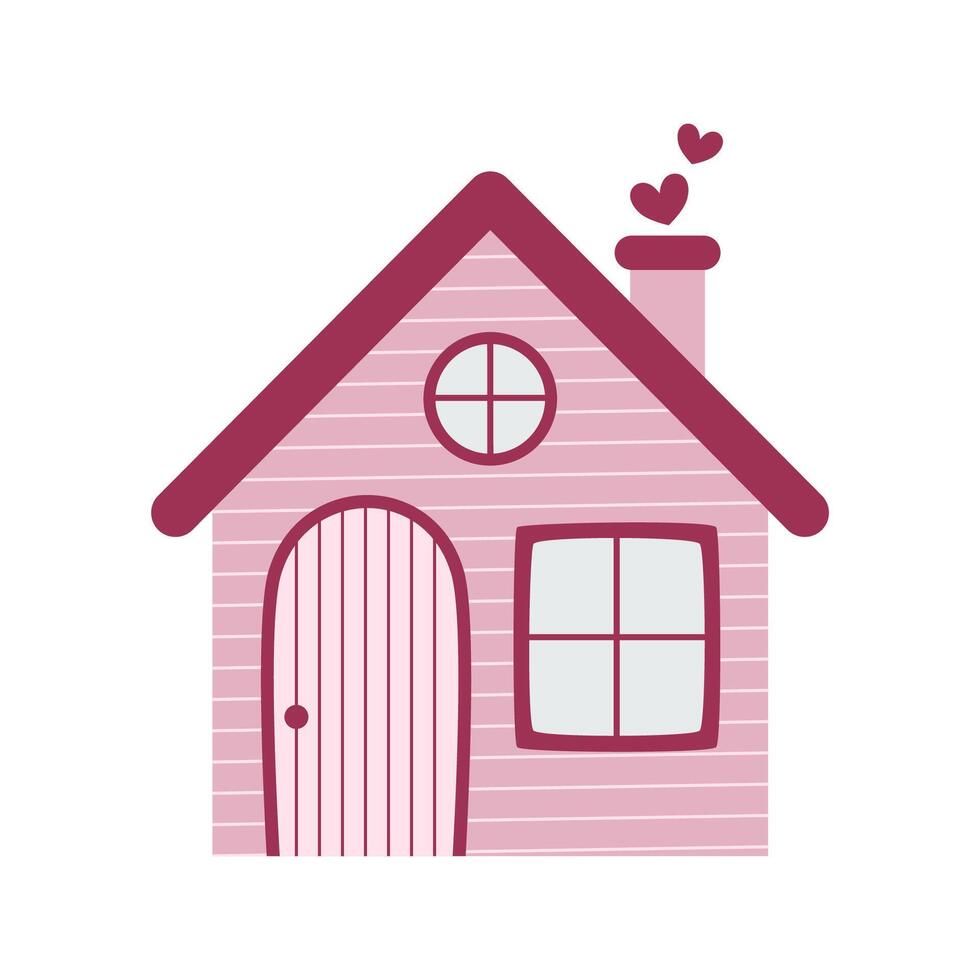 Small and cute home illustration vector