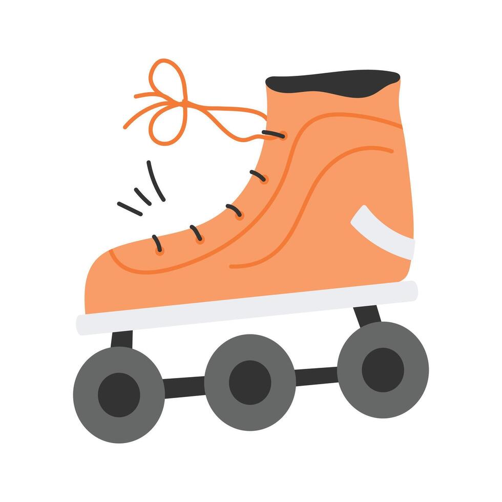 Versatile roller skates icon for speed, fun, and smooth outdoor movement vector