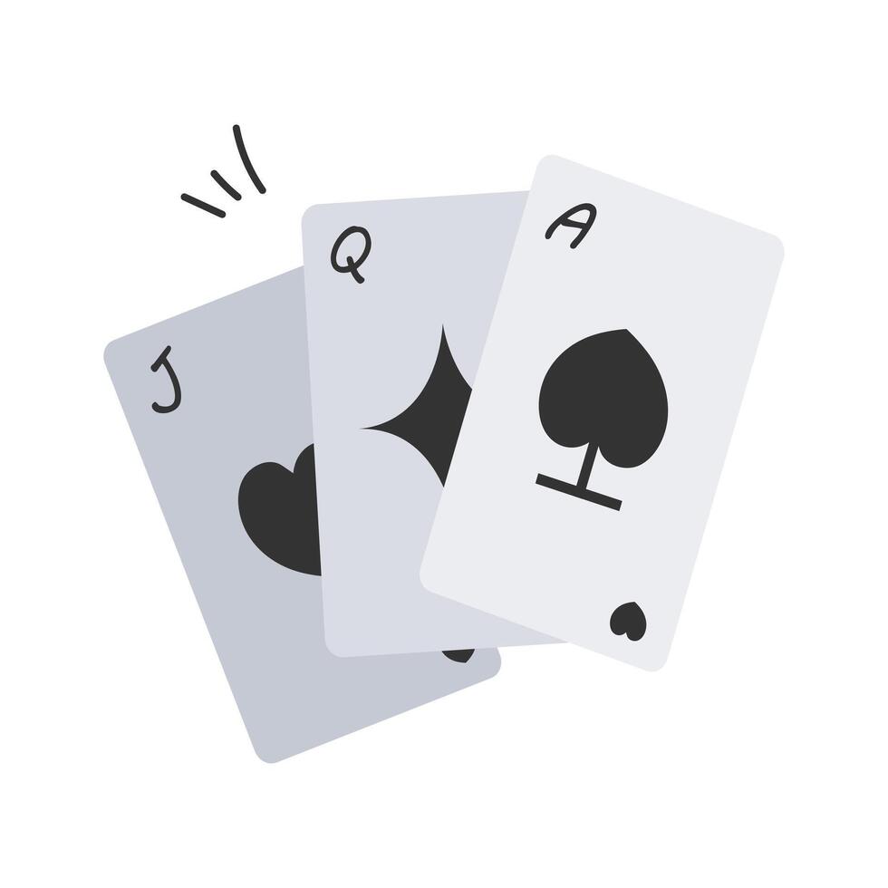 Casino themed, playing card icon design vector