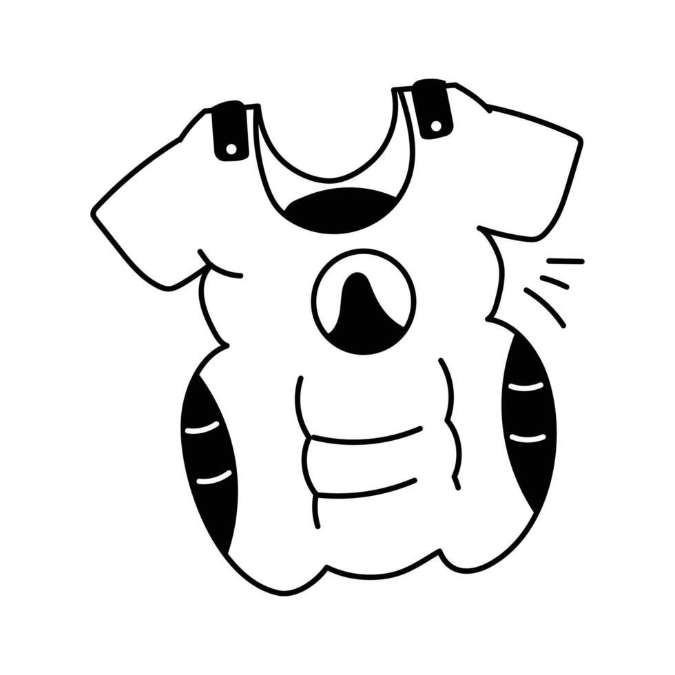 Check out this premium icon of a hockey player chest guard jacket vector