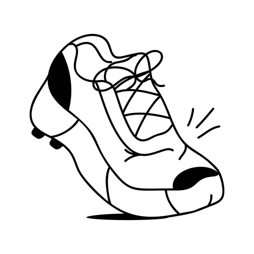 Well designed running shoes in modern style vector