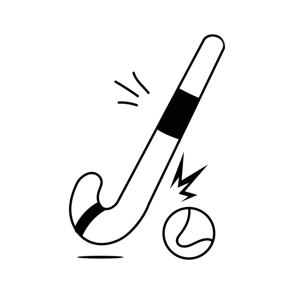Download this modern icon of hockey field, ready for premium use vector