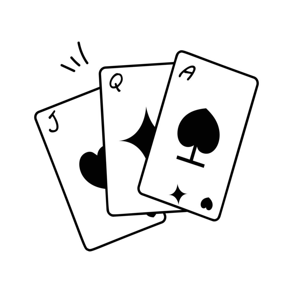 Casino themed, playing card icon design vector