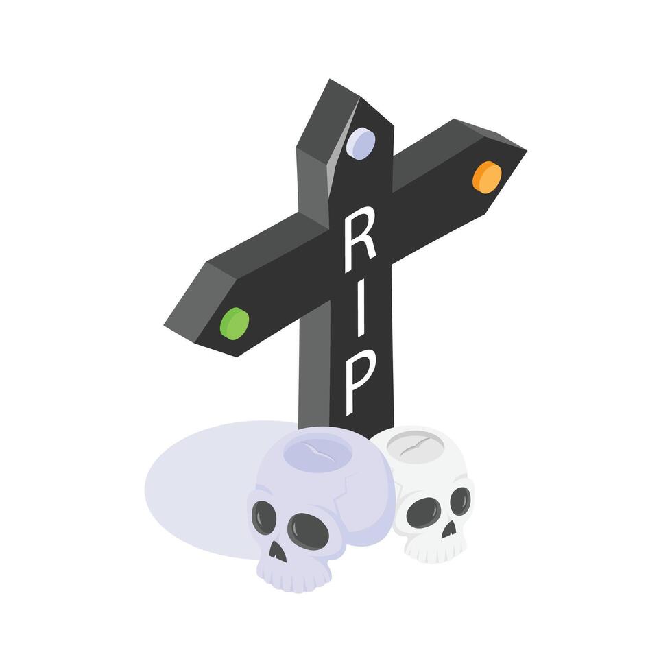 Check out isometric icon of graveyard, ready for premium use vector