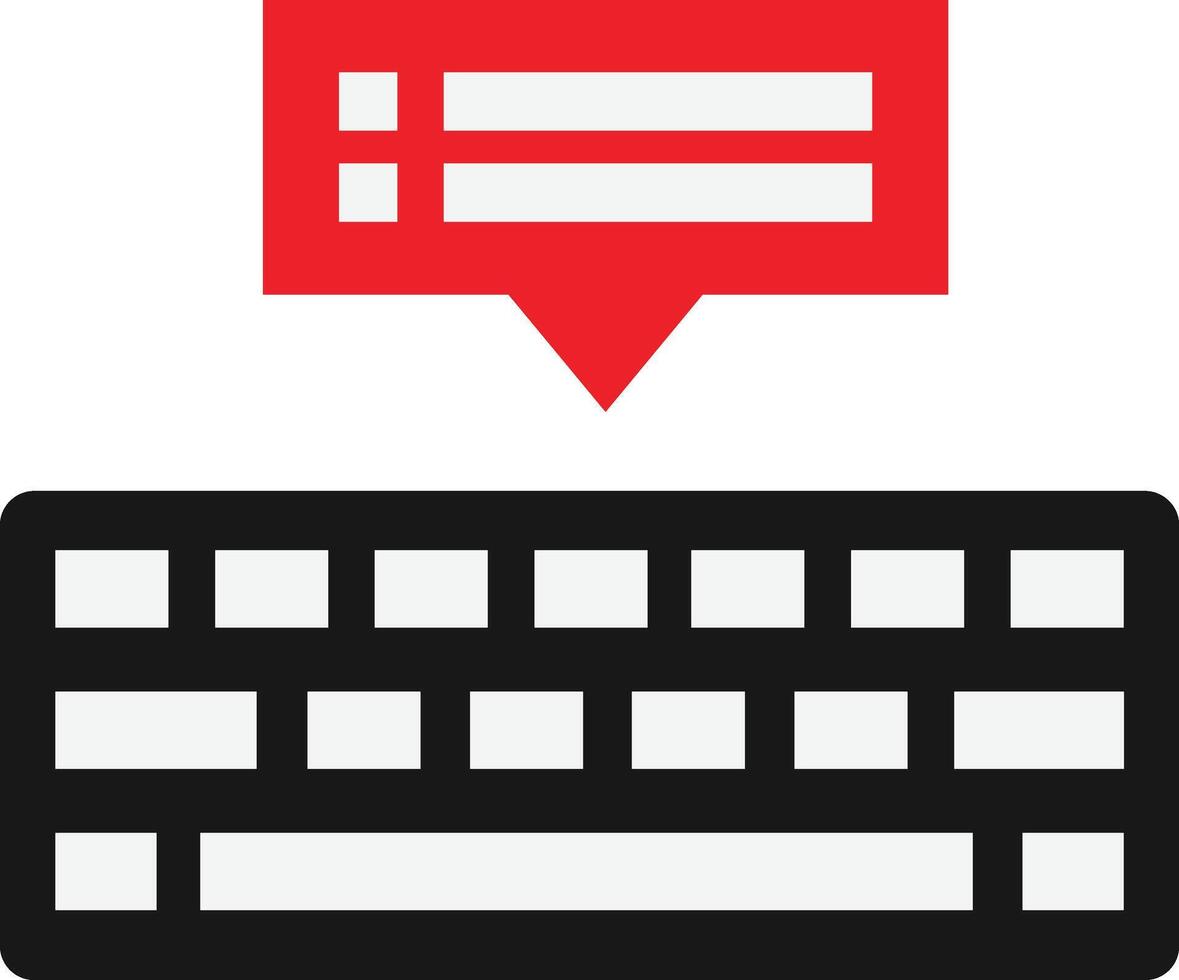 Typing Text Computer vector