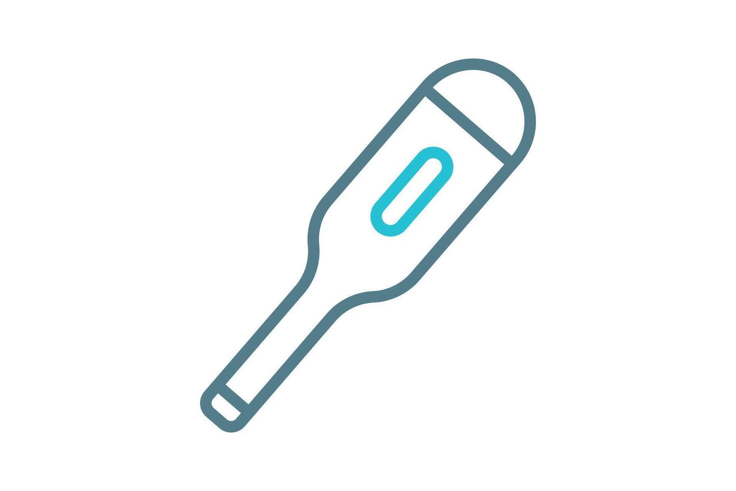 Thermometer icon. line icon style. icon related to medical. health elements illustration vector