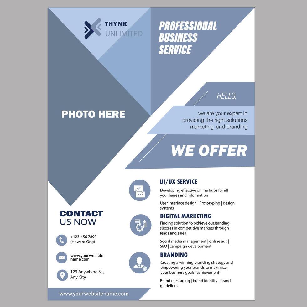 Professional Business Flyer Design vector