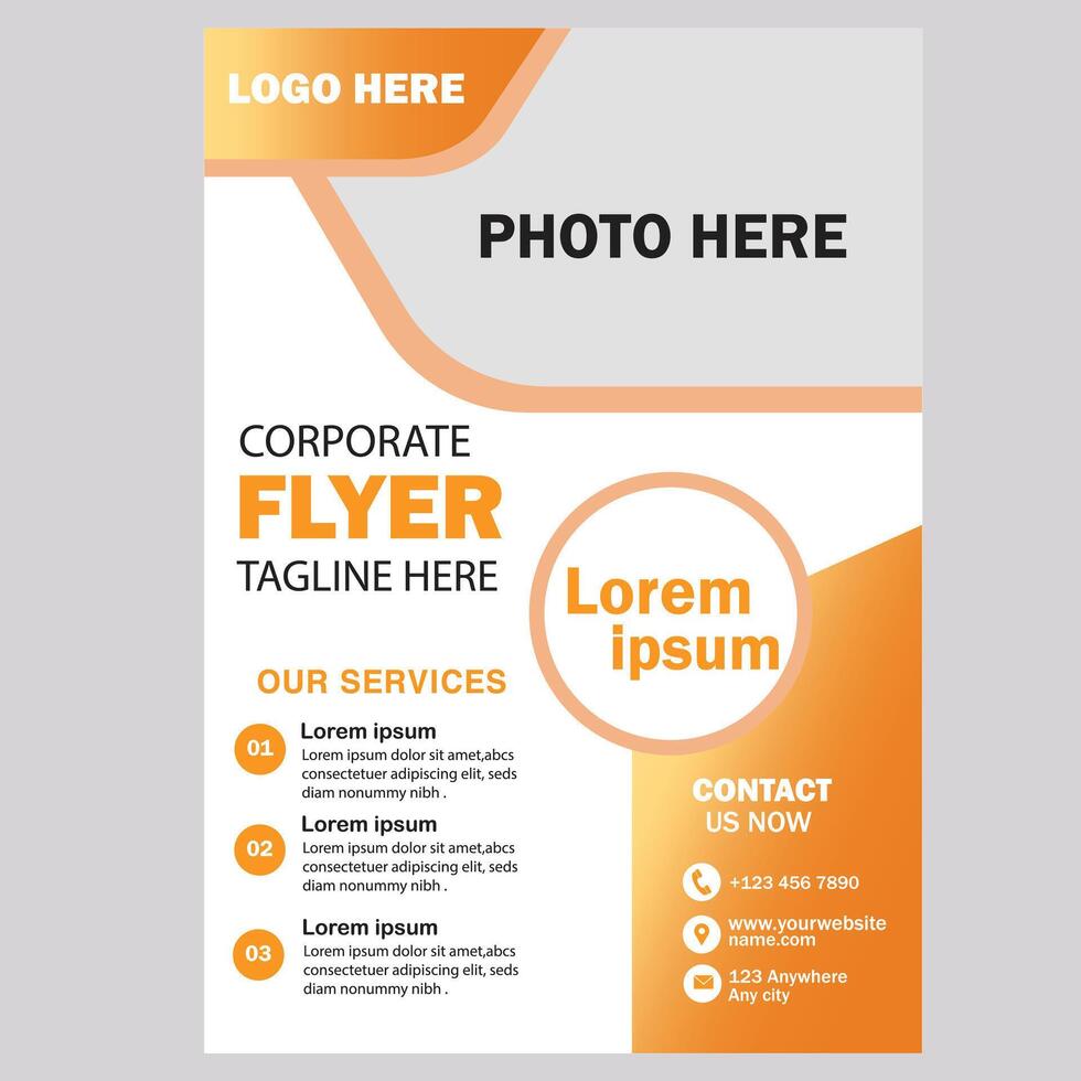 Creative Corporate Business Flyer Design vector