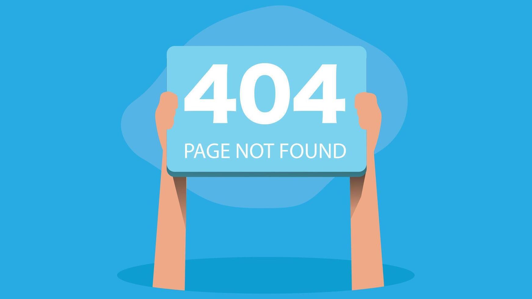 404 Error page website design icon illustration vector
